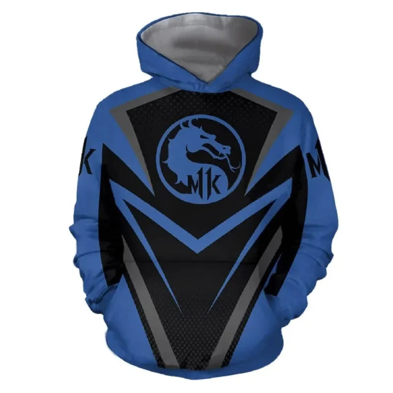 Mortal Kombat Fighting Game 3D Print  Hoodies Streetwear Men Women Fashion Oversized Casual Sweatshirts Hoodie man Coat Clothes