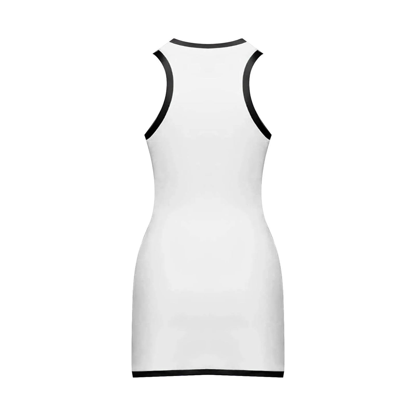 Hansber Women's Sleeveless Workout Tennis Dress Racerback Zipper Athletic Exercise Sports Dresses Summer Outfits