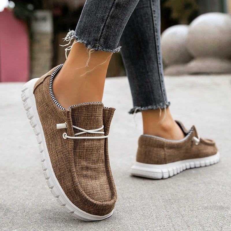 New Arrival Summer Autumn Comfortable Casual Shoes Womens Canvas Shoes For Women Brand Fashion Flat Loafers Shoe