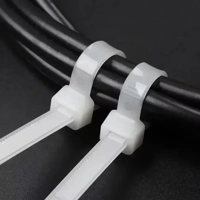 Wholesale Self Locking Nylon Cable Ties Plastic Cord Tie Heavy Duty Cables Fastening Rings Loop Hardware Organizer Wire Straps