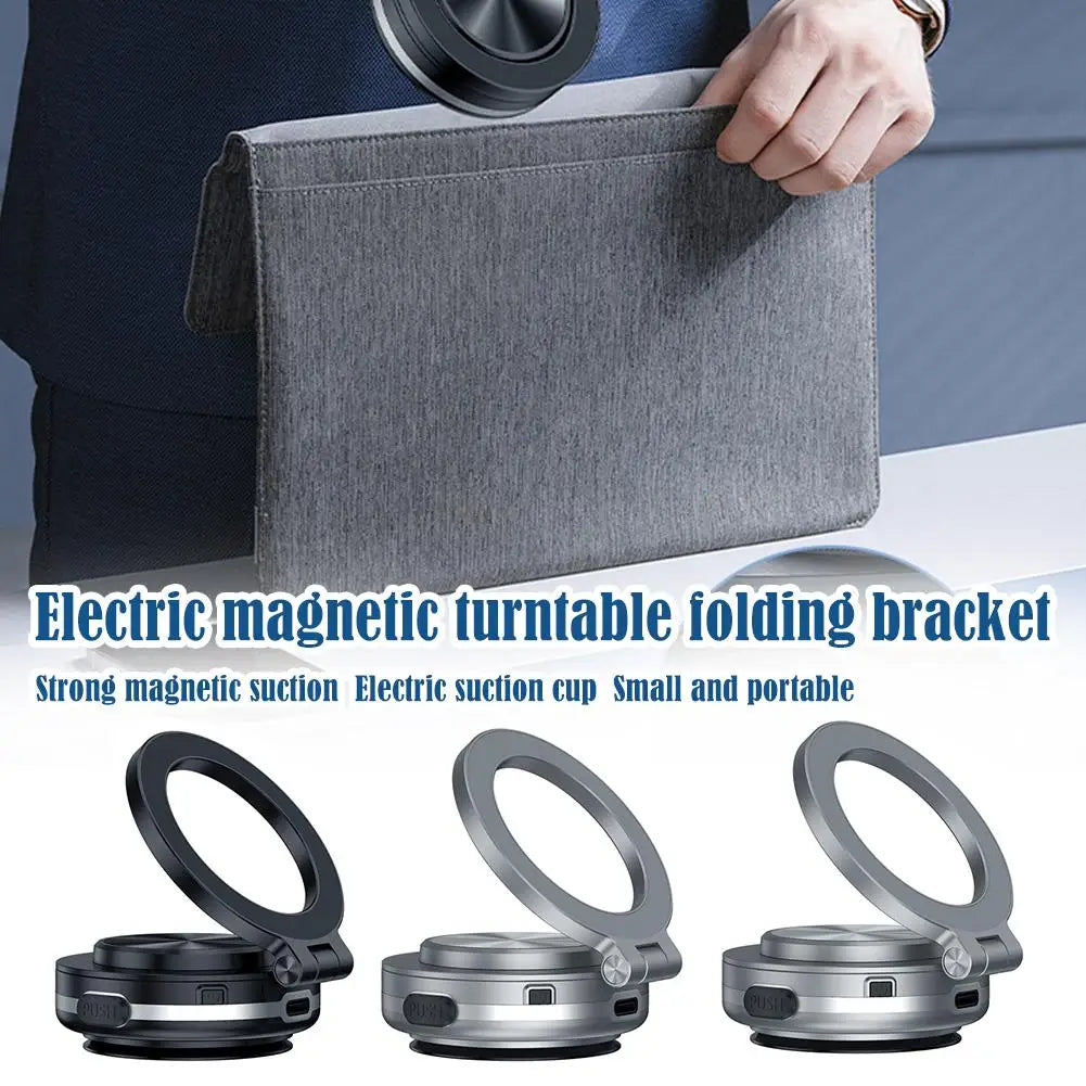 Vacuum Magnetic Car Suction Cup Holder Folding 360° Rotation Multi-Functionality Portable Smart Car Phone Holder