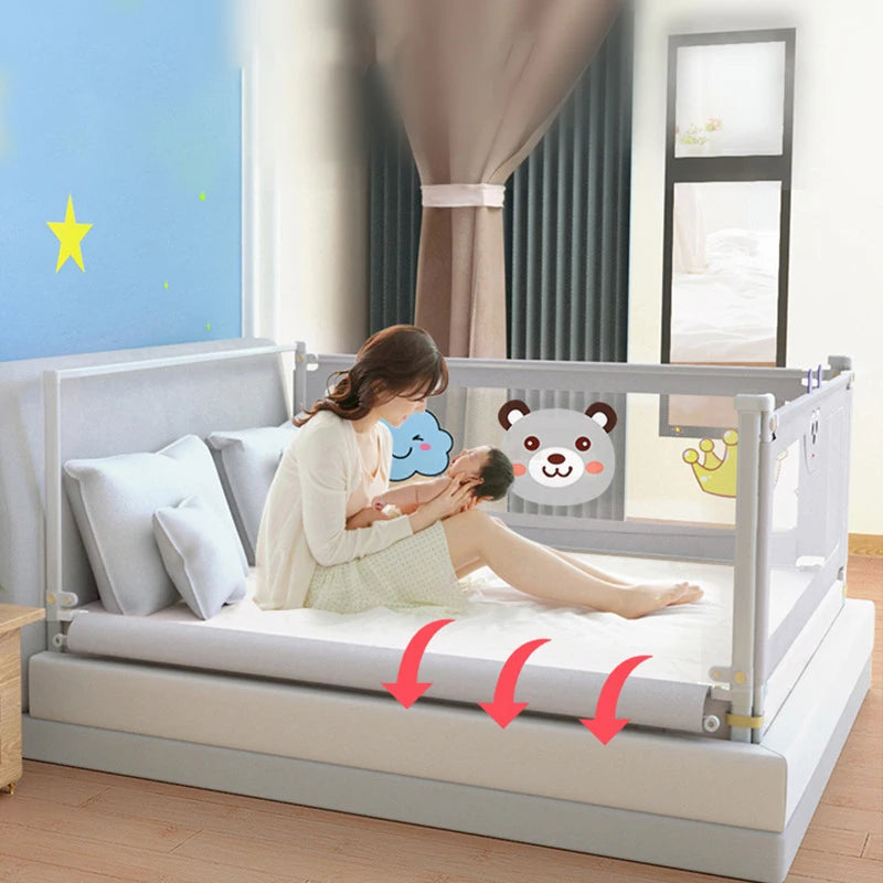 1 Pc Baby Safety Bed Barrier Children Bed Rail Guard Bedroom Protector Kids Sleeping Rail Washable Protective Toddler Fence