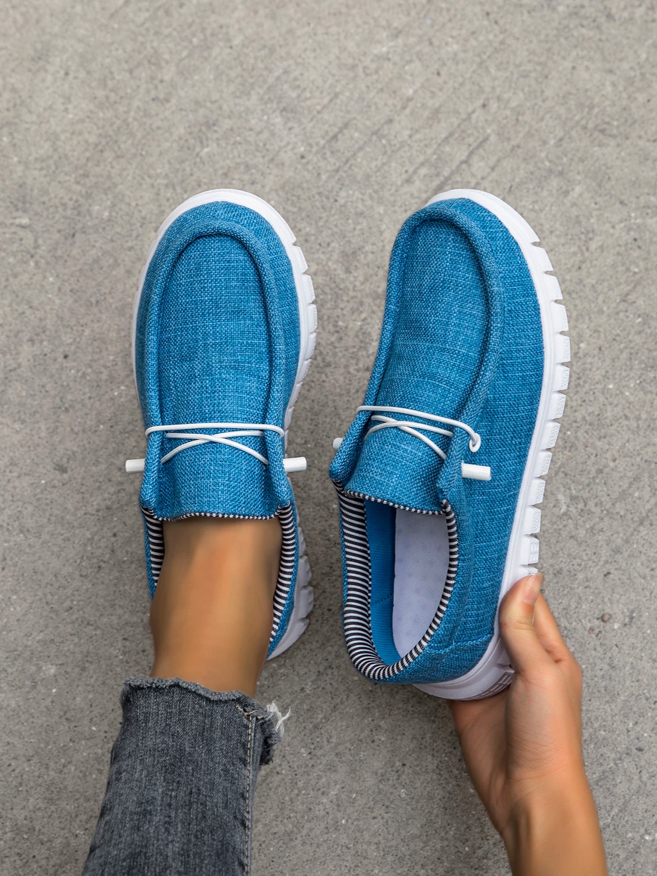 New Arrival Summer Autumn Comfortable Casual Shoes Womens Canvas Shoes For Women Brand Fashion Flat Loafers Shoe