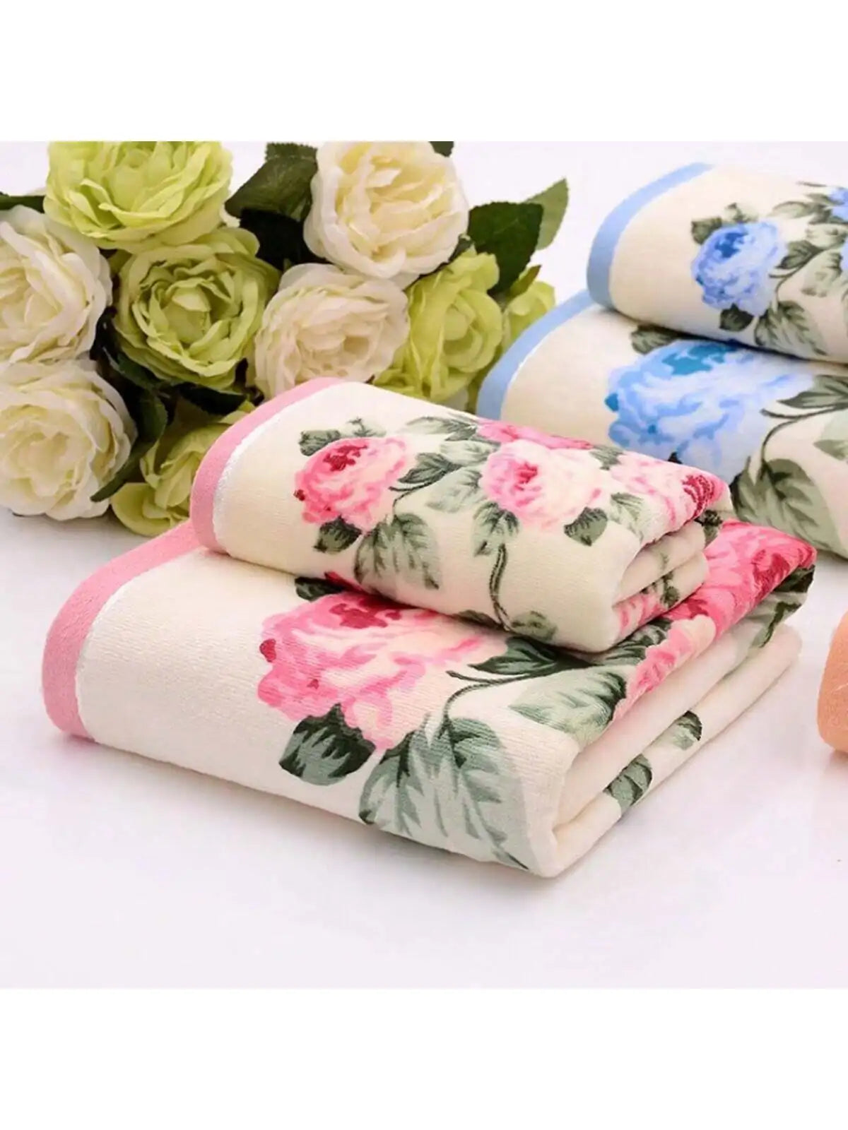 1PC  New Women Peony Towel bathroom Men's Towel Bath Towel 70 * 140cm High Quality Beach Towel