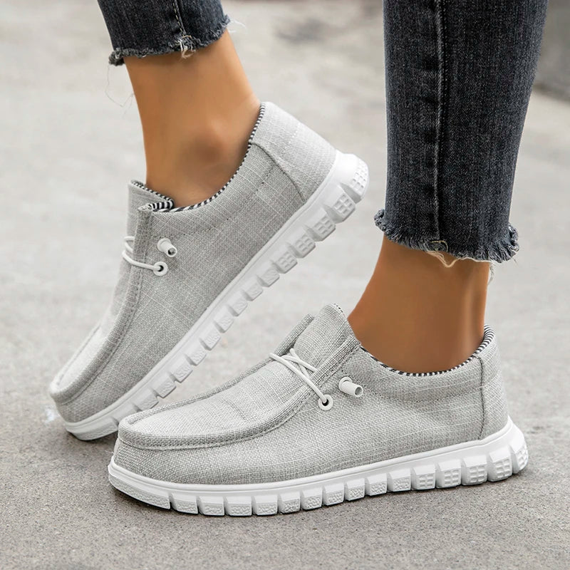 New Arrival Summer Autumn Comfortable Casual Shoes Womens Canvas Shoes For Women Brand Fashion Flat Loafers Shoe