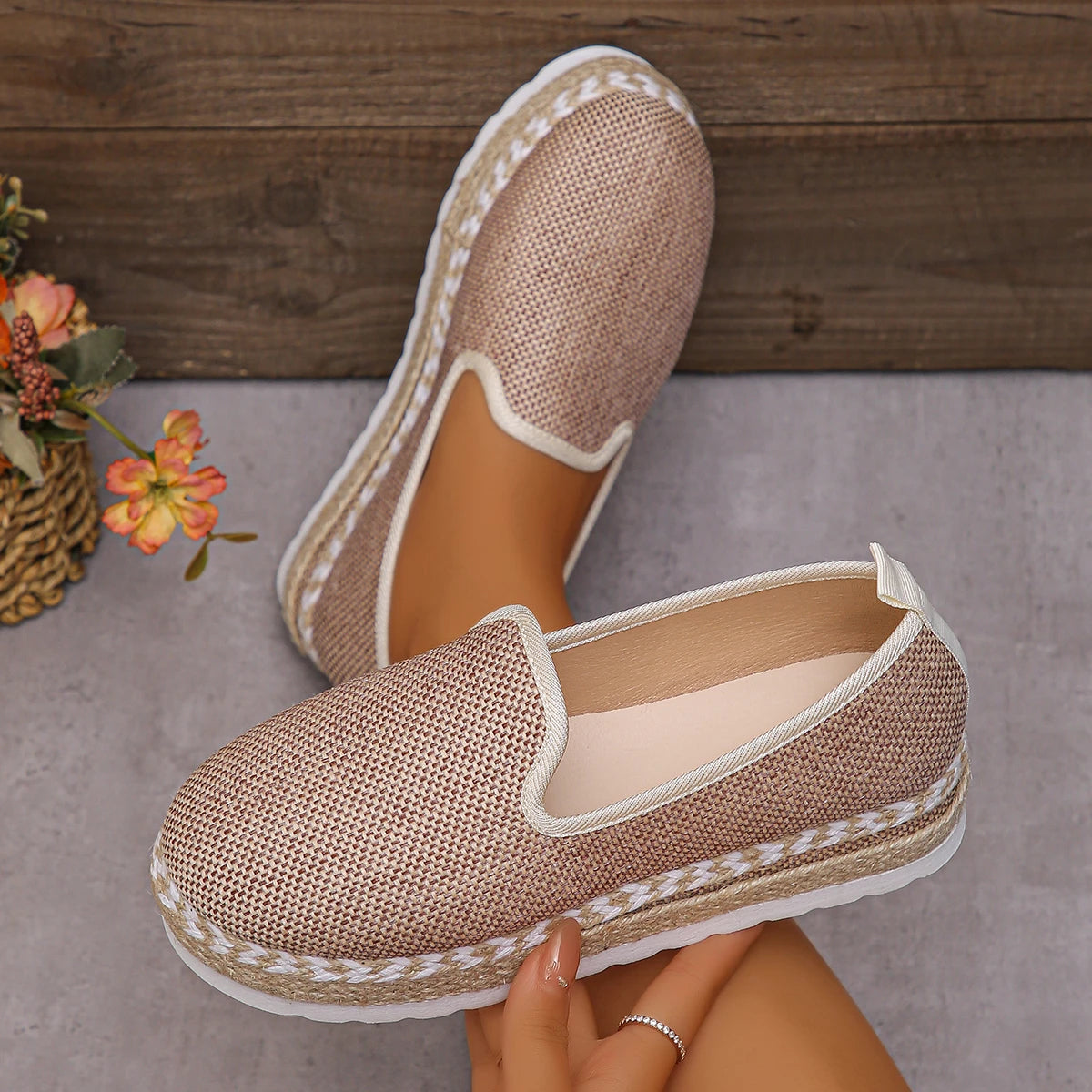 Leopard Shoes Women Platform Loafers 2024 Trend Weave Autumn Suede Casual Shoes Round Toe Flats Sneakers Walking Zapatos Mujer