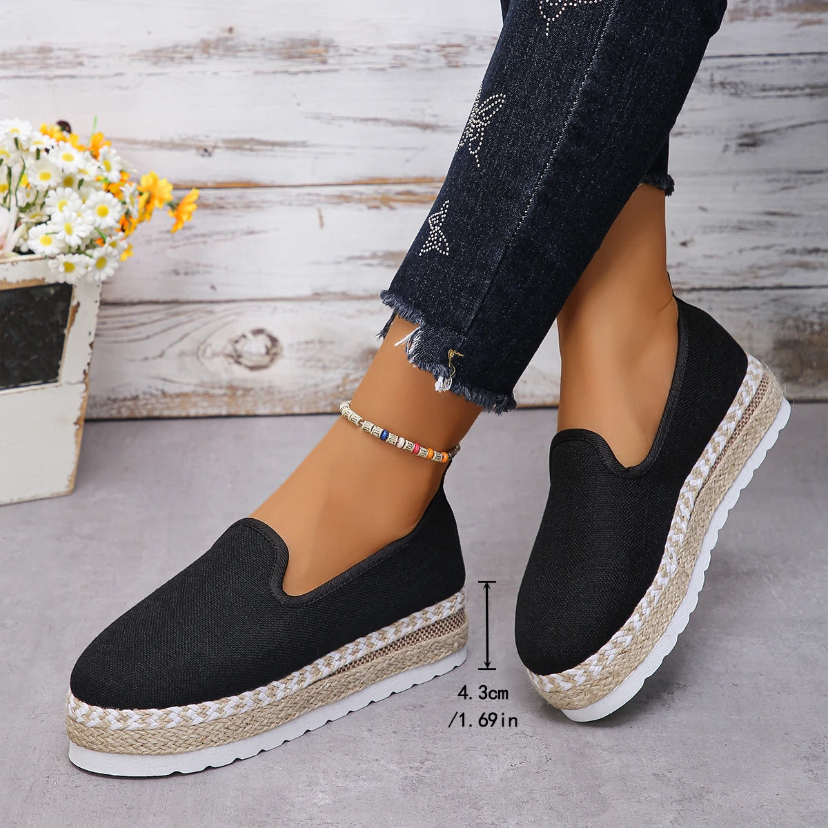 Leopard Shoes Women Platform Loafers 2024 Trend Weave Autumn Suede Casual Shoes Round Toe Flats Sneakers Walking Zapatos Mujer