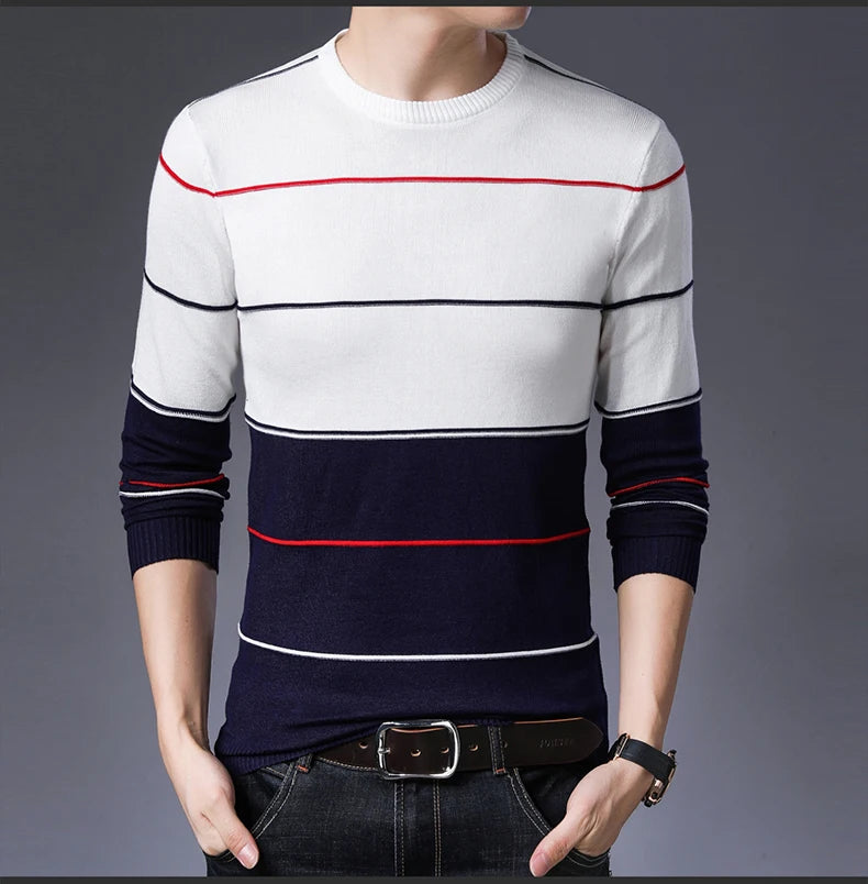 2022 Casual Thick Warm Winter Luxury Knitted Pull Sweater Men Wear Jersey Dress Pullover Knit Mens Sweaters Male Fashions 71810