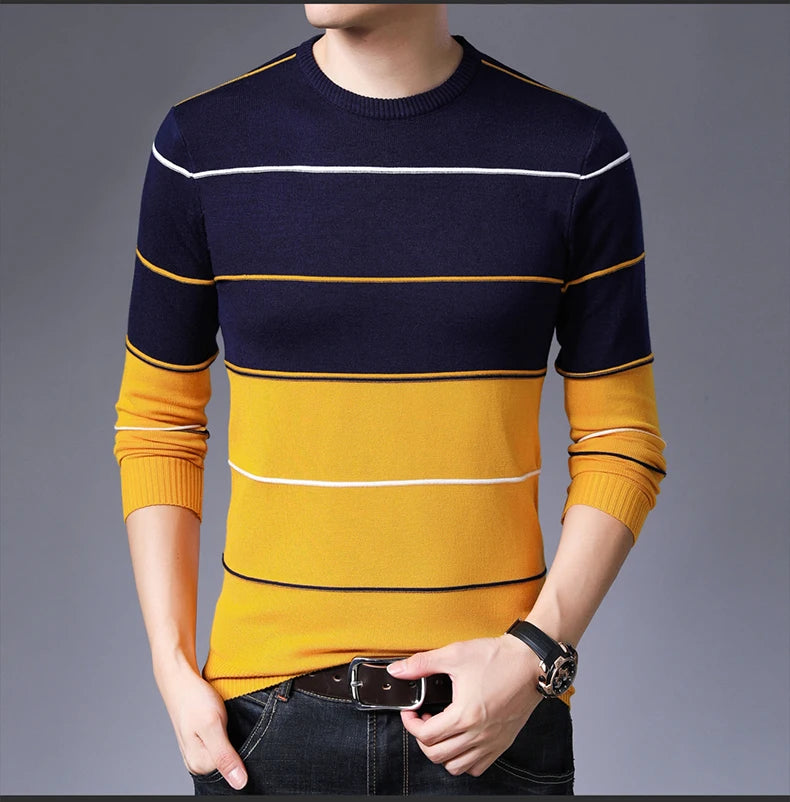 2022 Casual Thick Warm Winter Luxury Knitted Pull Sweater Men Wear Jersey Dress Pullover Knit Mens Sweaters Male Fashions 71810