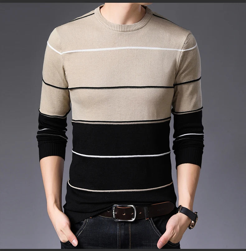 2022 Casual Thick Warm Winter Luxury Knitted Pull Sweater Men Wear Jersey Dress Pullover Knit Mens Sweaters Male Fashions 71810