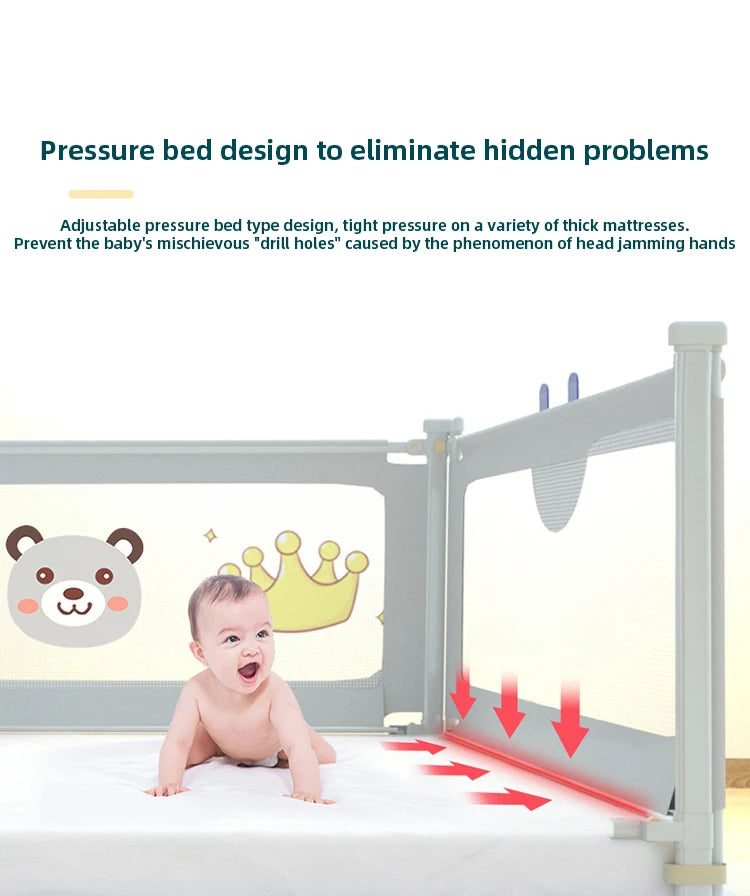 1 Pc Baby Safety Bed Barrier Children Bed Rail Guard Bedroom Protector Kids Sleeping Rail Washable Protective Toddler Fence