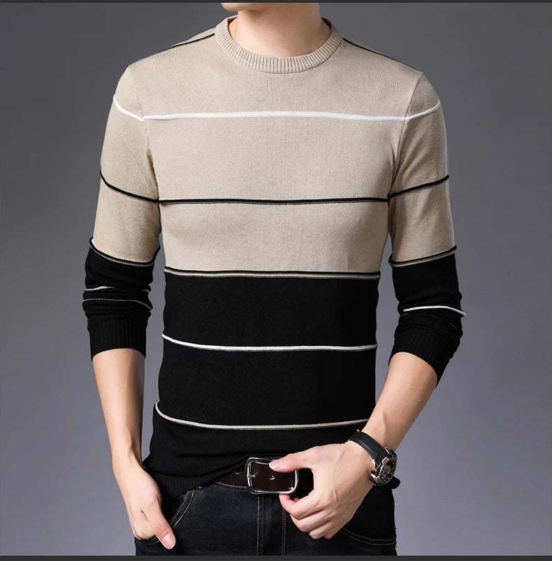 2022 Casual Thick Warm Winter Luxury Knitted Pull Sweater Men Wear Jersey Dress Pullover Knit Mens Sweaters Male Fashions 71810