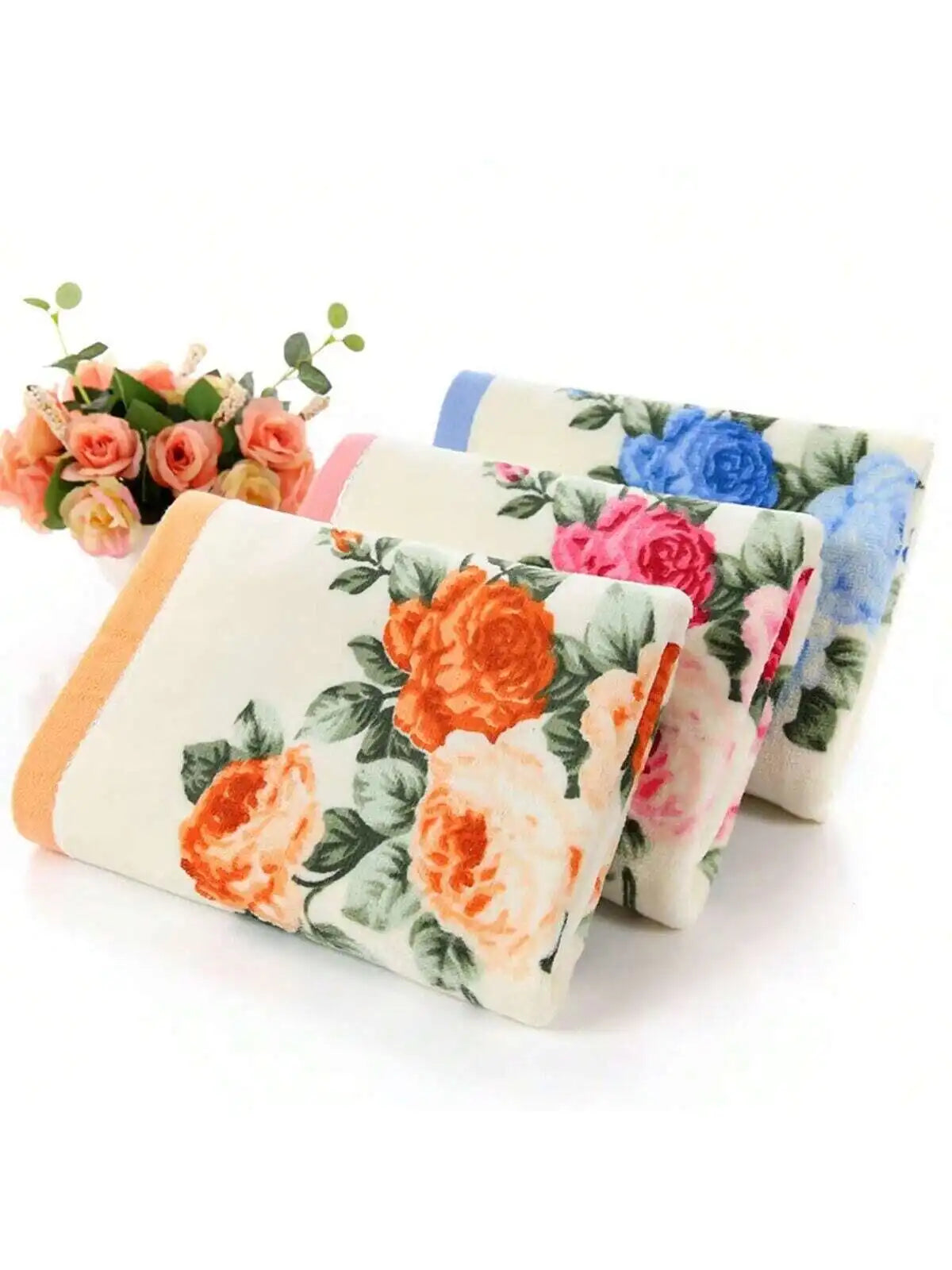 1PC  New Women Peony Towel bathroom Men's Towel Bath Towel 70 * 140cm High Quality Beach Towel