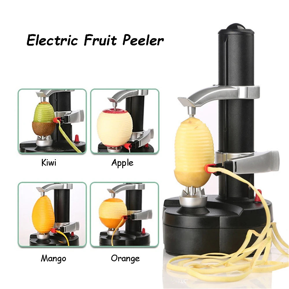 Automatic Fruit Vegetable Potato Peeler Electric Vegetable Fruit Tool Multi-functional Peeling Cutter Kitchen Gadget Accessories