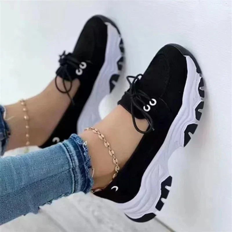 New 2024 Women Platform Casual Breathable Sneakers Designer Female Fashion Tennis Vulcanized Shoes Footwear Zapatillas De Mujer