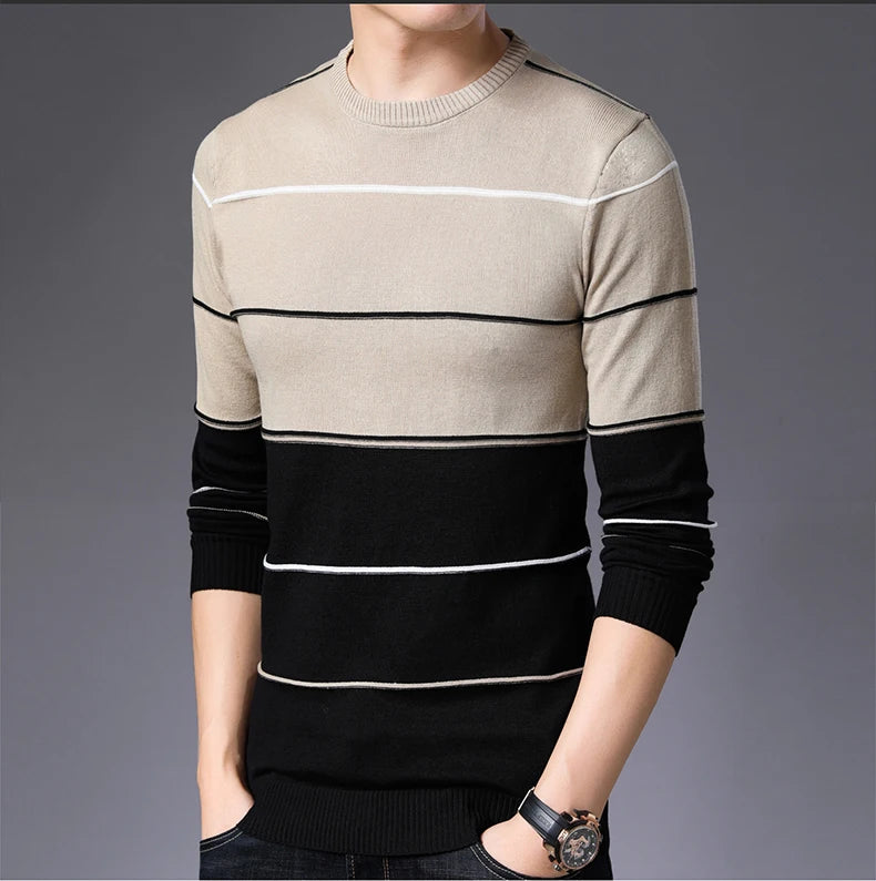 2022 Casual Thick Warm Winter Luxury Knitted Pull Sweater Men Wear Jersey Dress Pullover Knit Mens Sweaters Male Fashions 71810