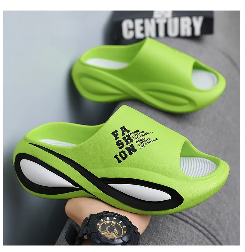 2024 New Men's Slippers Indoor Outdoor Sandals Beach Comfortable Soft Slides Men Casual Shoes Flip-flops Home Slippers Sandals