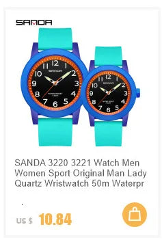 Sanda 9007 New Electronic Quartz Watch with Calendar  Fashionable Sports Waterproof Leisure Creative Male Female Student Watch