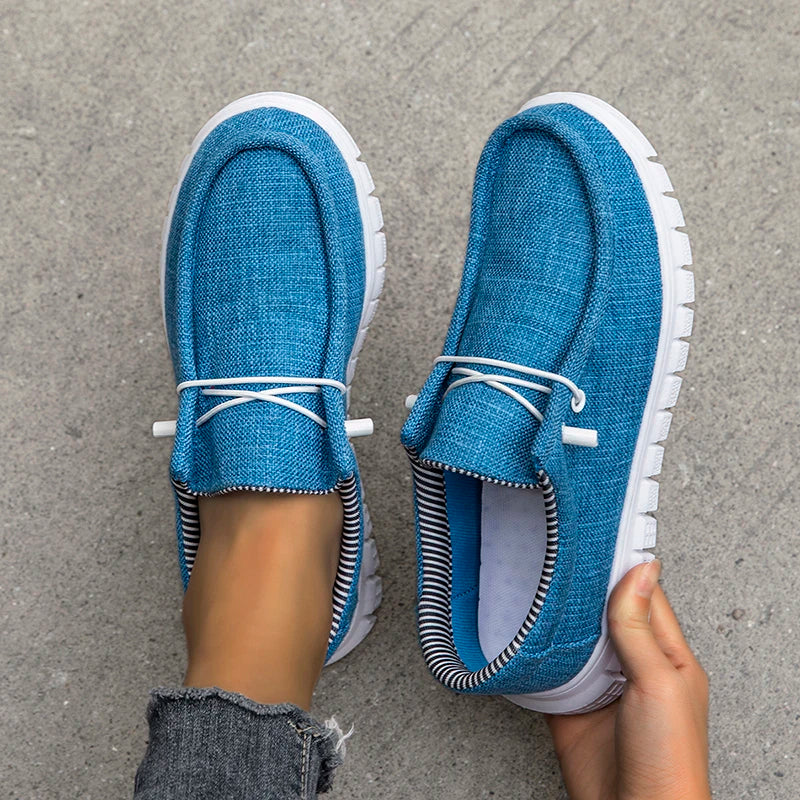 New Arrival Summer Autumn Comfortable Casual Shoes Womens Canvas Shoes For Women Brand Fashion Flat Loafers Shoe