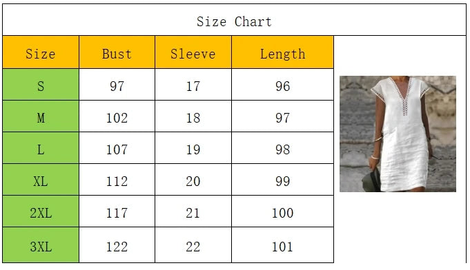 2024 New Summer Women Cotton Linen Dress Fashion Solid Hallow Out V Neck Mini Dresses Female Casual Short Sleeve Dresses Vestido