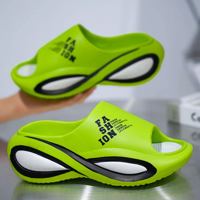 2024 New Men's Slippers Indoor Outdoor Sandals Beach Comfortable Soft Slides Men Casual Shoes Flip-flops Home Slippers Sandals