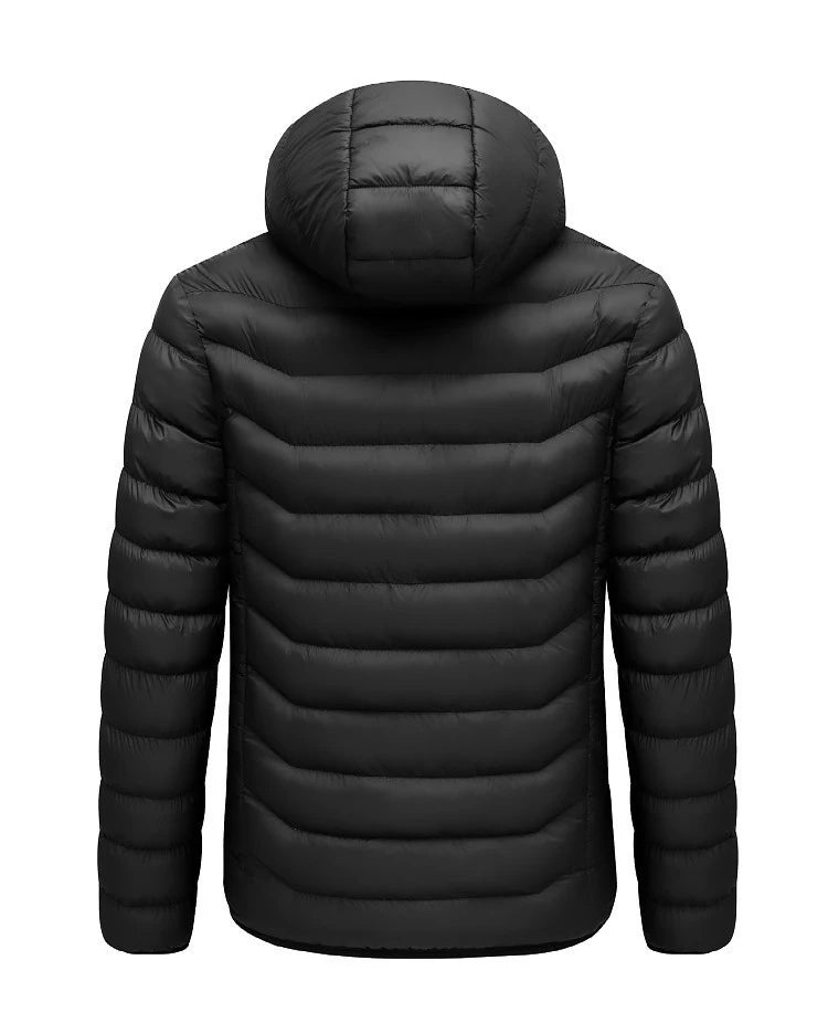 19/11/9 Areas Heated Jacket Men Electric Heating Jackets Heated Down Coat Men Women Clothing Winter Heatable Cotton Jacket Veste