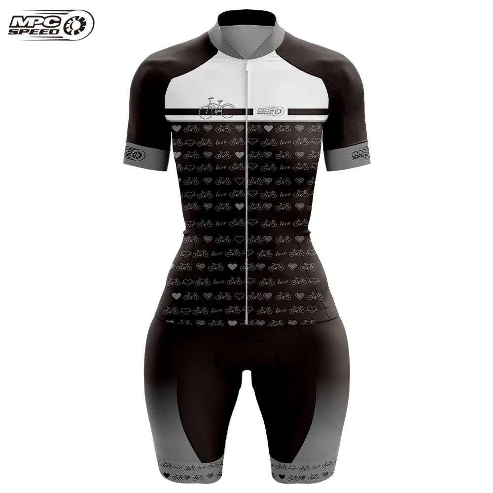 Triathlon bike tight-fitting short-sleeved jumpsuit Ropa de ciclismo women 2021 new MPC SPEED cycling MTB running swimming DRESS