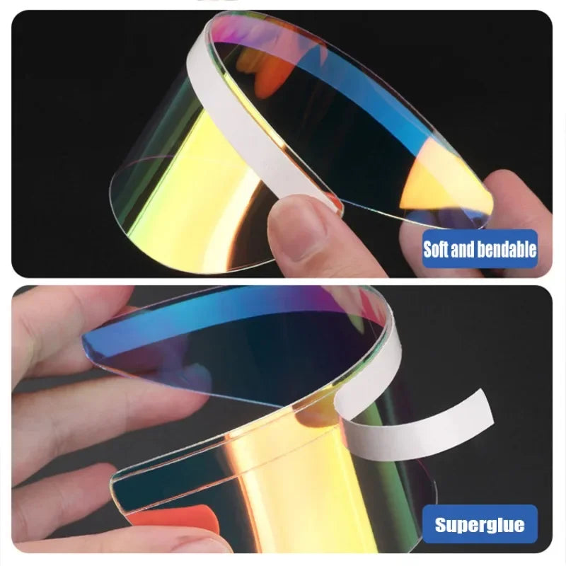 2Pcs Car Rearview Mirror Rain Eyebrow Visor Carbon Fiber Rear View Sun Visor Rainproof Blades Sticker Car Decor  Accessories