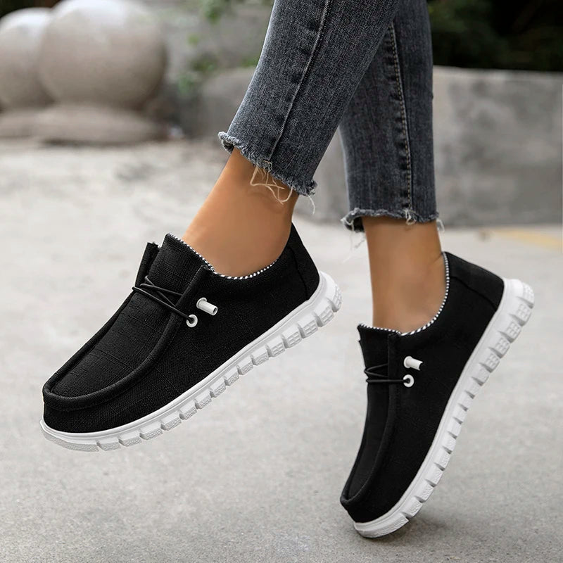 New Arrival Summer Autumn Comfortable Casual Shoes Womens Canvas Shoes For Women Brand Fashion Flat Loafers Shoe