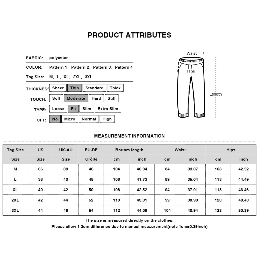 New Smart Casual Trousers Men's Elegant Fashion Printed Slim Dress Pants Men Commuter Comfortable Suit Pants