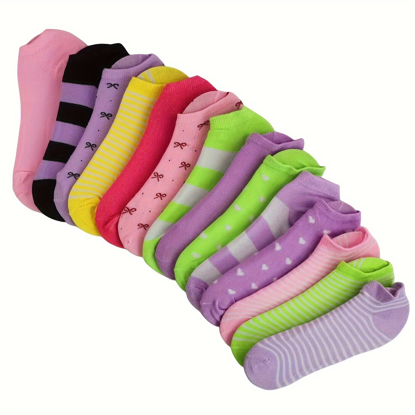 20 Pairs Candy Color Socks, Casual & Breathable Low Cut Ankle Socks, Women's Stockings & Hosiery