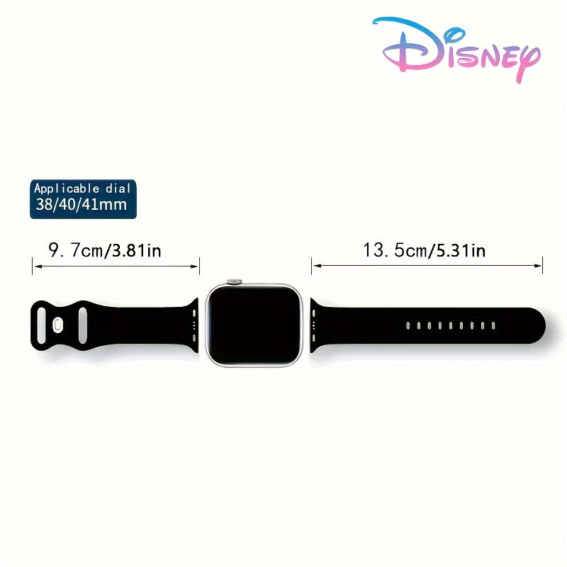 Disney Princess Elsa & Anna Themed Silicone Strap, Daily Casual Versatile Watch Band, Fashionable And Casual, Compatible With Apple Watch Series