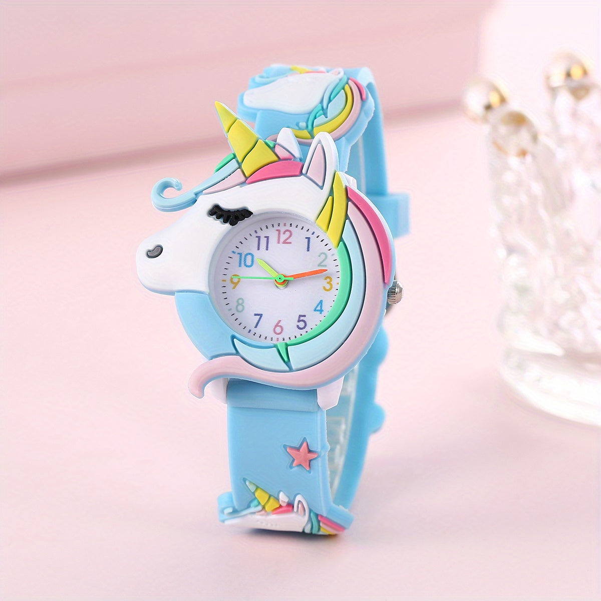 Cute Children's Unicorn Silicone Cartoon Watch Gift For Kids