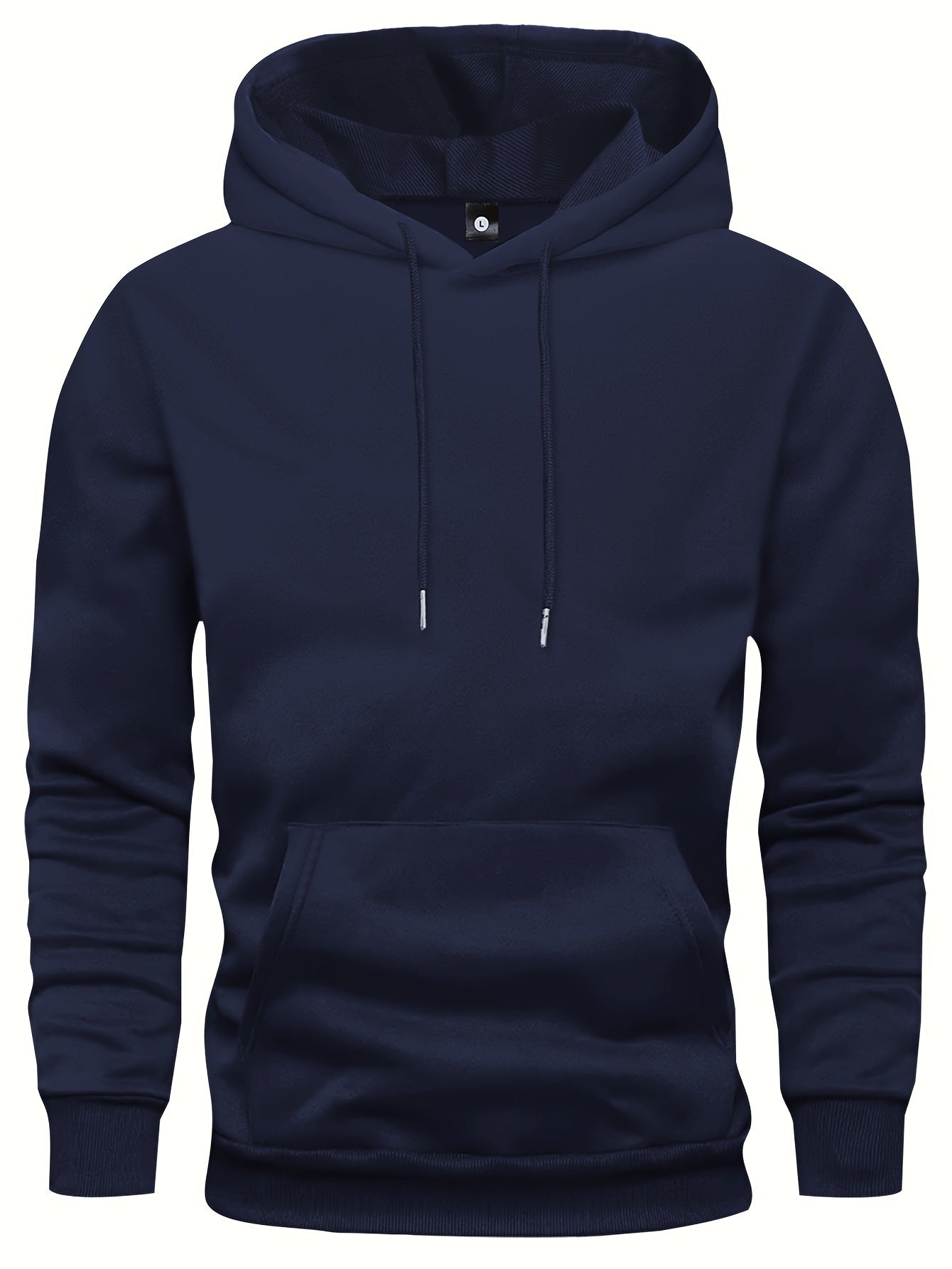 4 Pcs Men's Solid Hoodie With Kangaroo Pocket, Casual Long Sleeve Hooded Sweatshirt For Outdoor