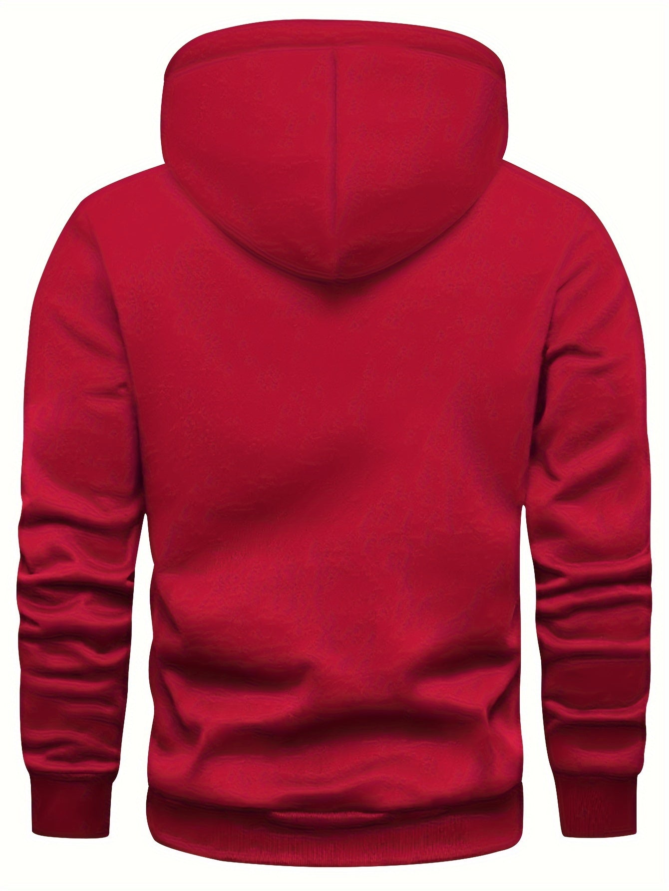 4 Pcs Men's Solid Hoodie With Kangaroo Pocket, Casual Long Sleeve Hooded Sweatshirt For Outdoor