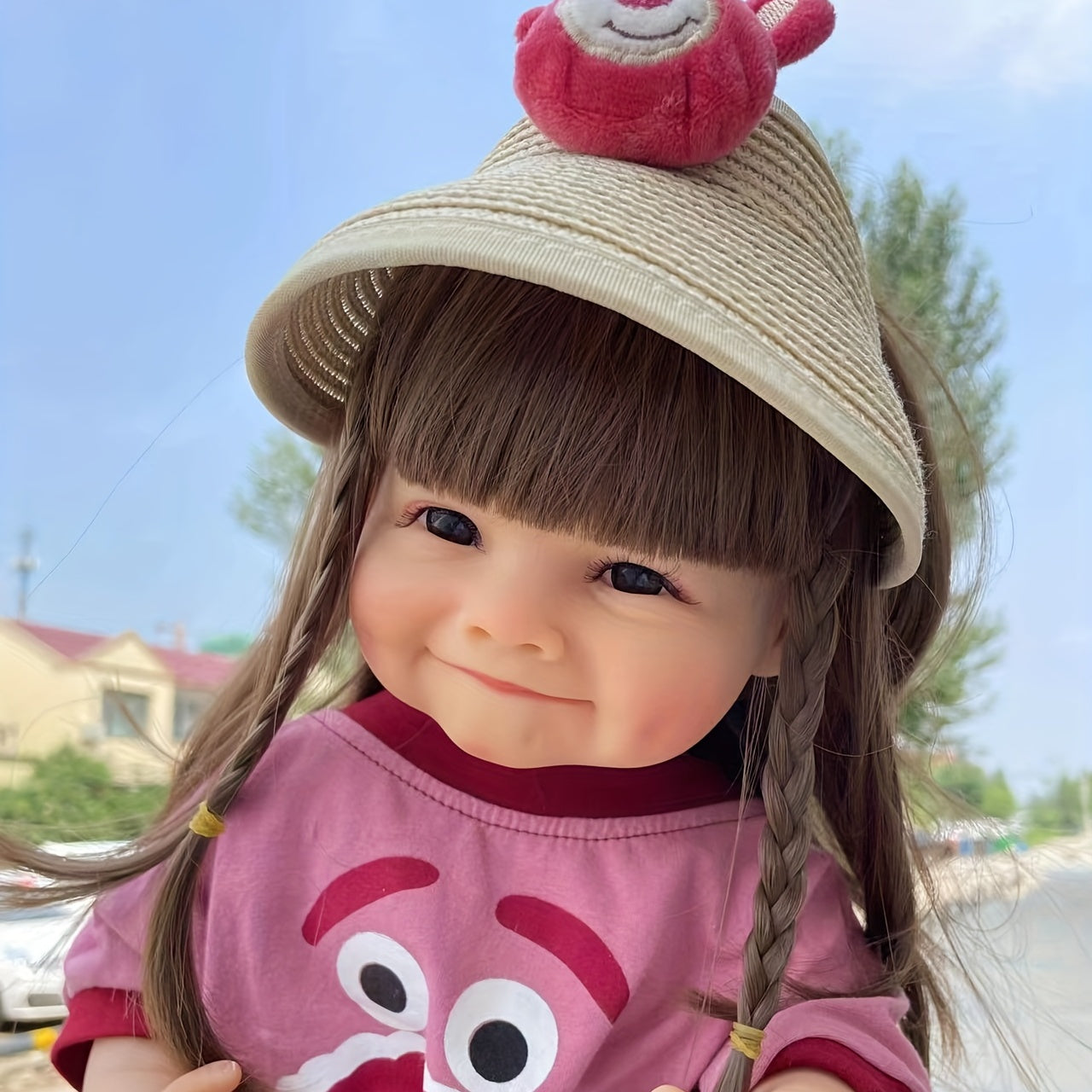 22 Lifelike Baby Doll - Soft Touch Full Vinyl Smiling Girl Dolls - Perfect Birthday Gift for Kids!