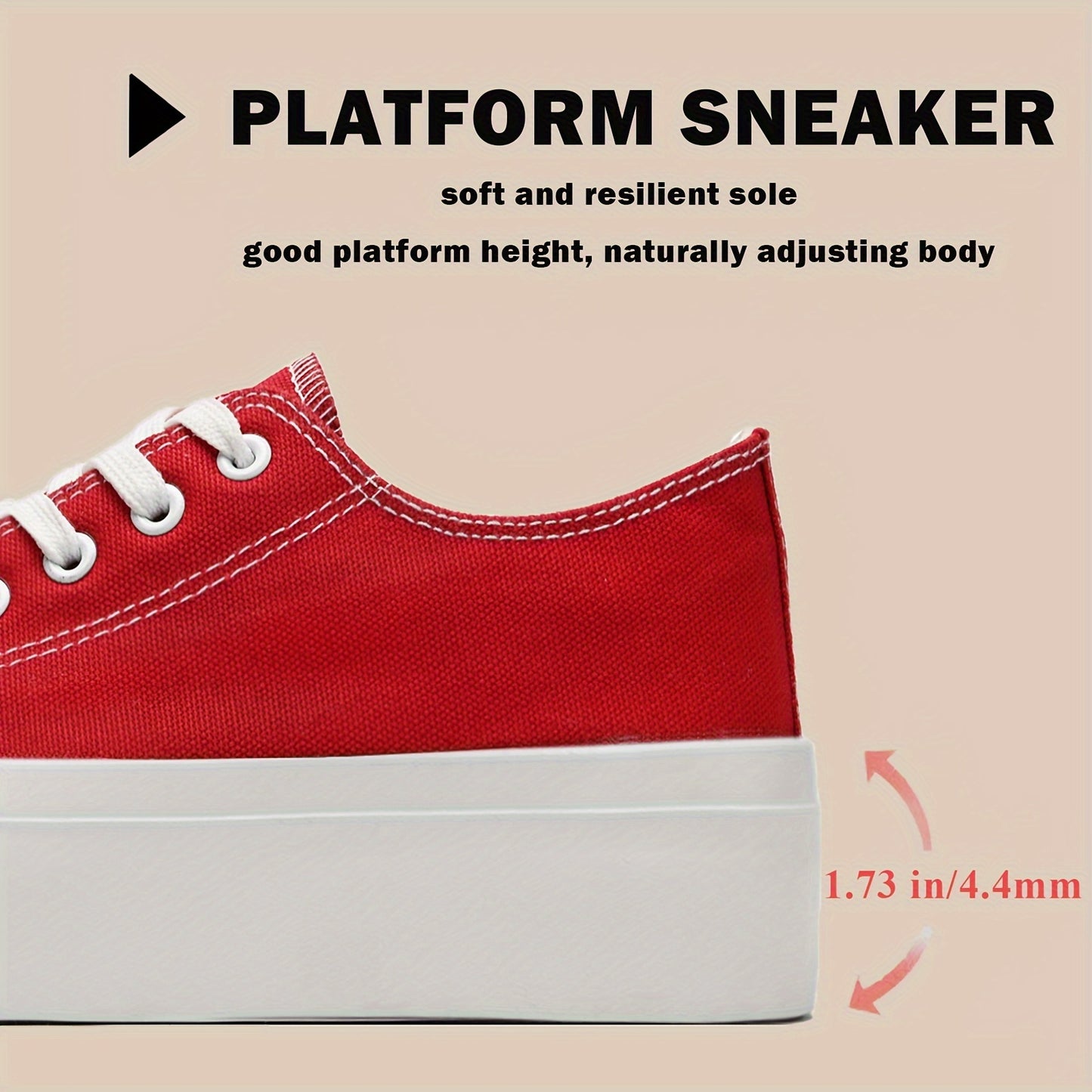 Platform Sneakers For Men Low Top Canvas Shoes For Men Classic Lace Up Canvas Platform Shoes Casual Tennis Walking Running Sneakers