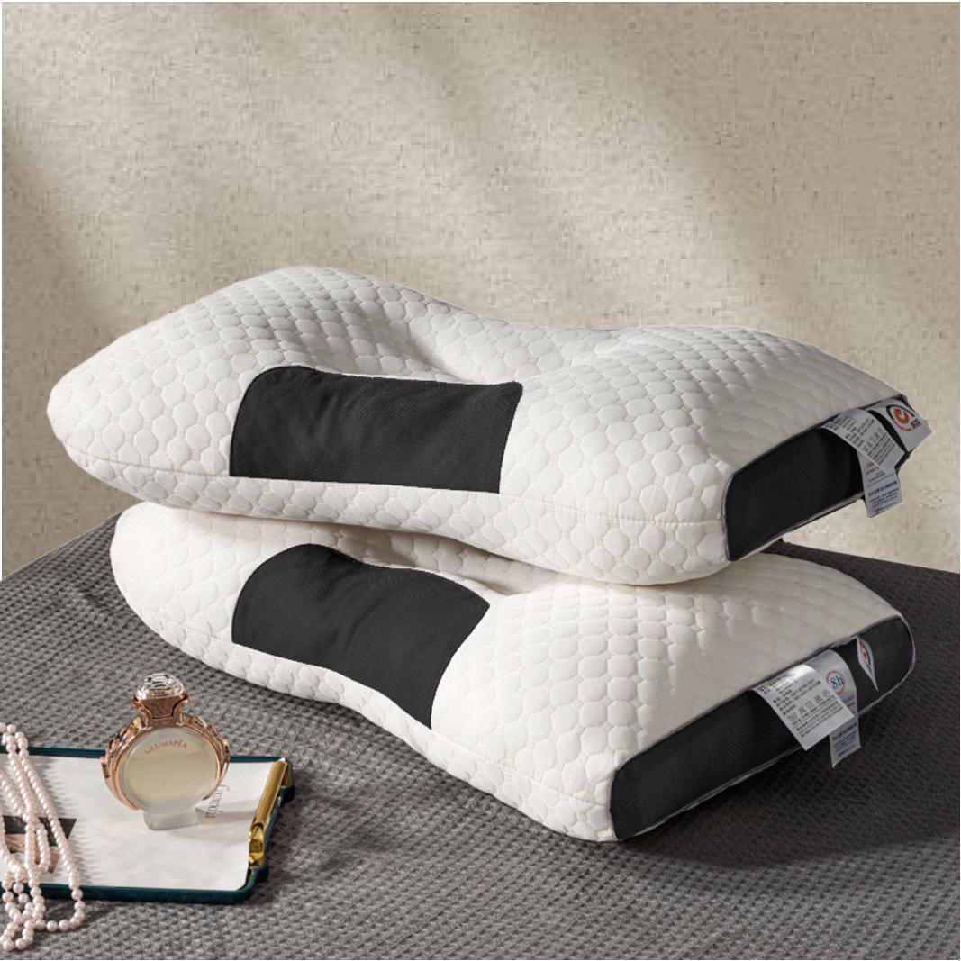 1pc/2pcs Ultimate Cervical Orthopedic Pillow - Ergonomic Neck Support for Deep Sleep - Side & Back Sleeper Friendly - Enjoy Soothing Home Massages - Durable, Machine-Washable Pillow Core,All-Season Comfort