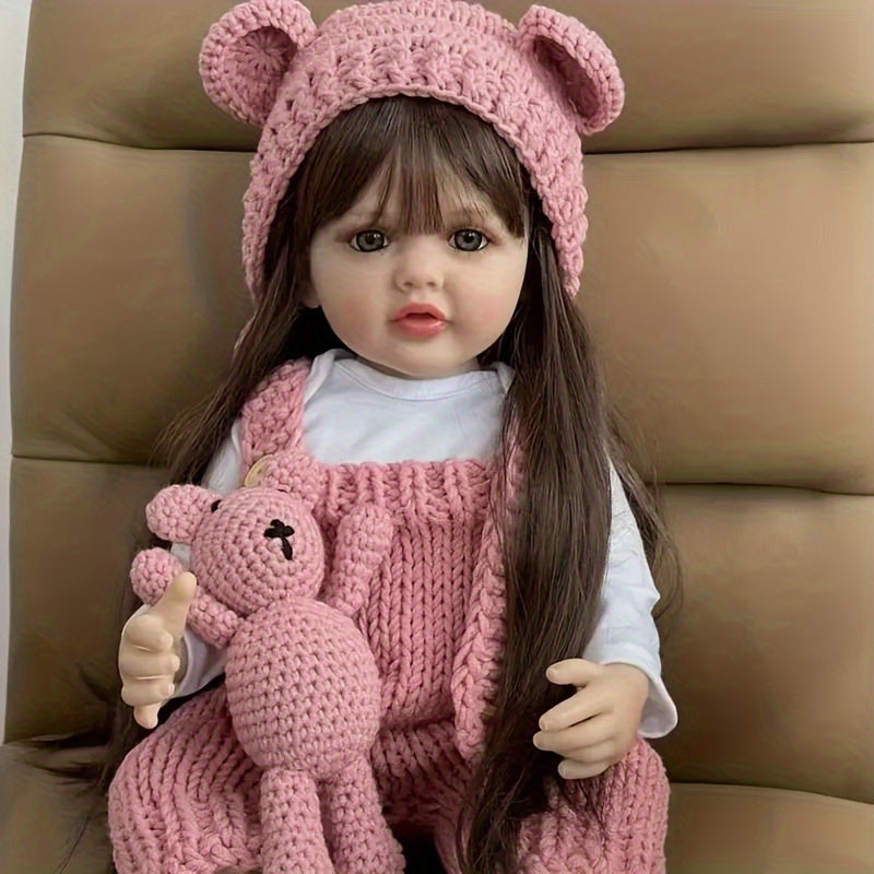 Reborn Doll, 22 Inch Soft Body Reborn Doll, Cute Clothes, Fashionable Doll, Companion Toy, Role-playing Toy, Christmas Gift, Holiday Gift