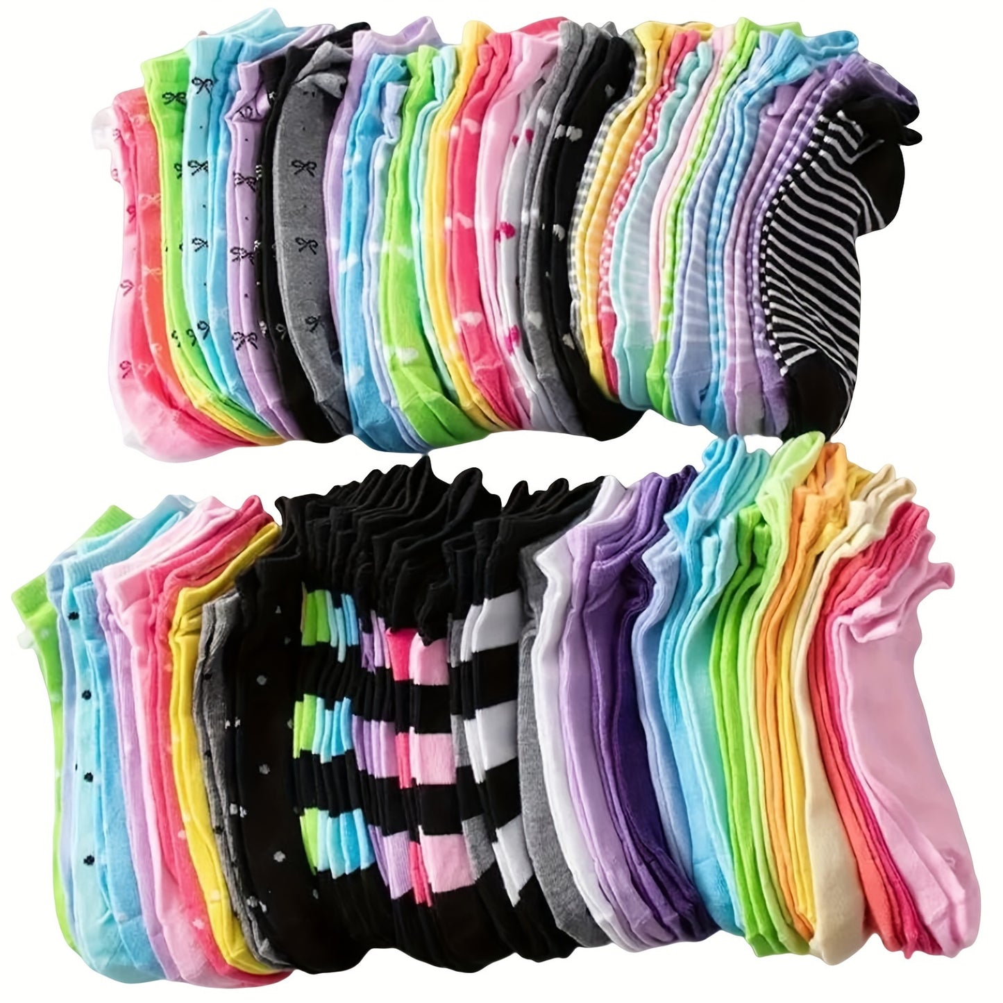 20 Pairs Candy Color Socks, Casual & Breathable Low Cut Ankle Socks, Women's Stockings & Hosiery