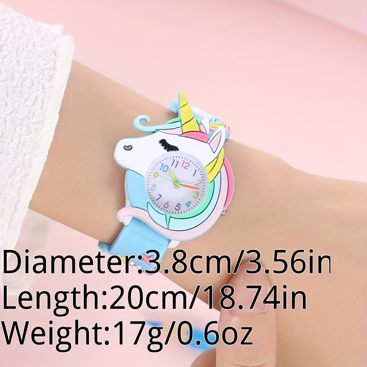 Cute Children's Unicorn Silicone Cartoon Watch Gift For Kids