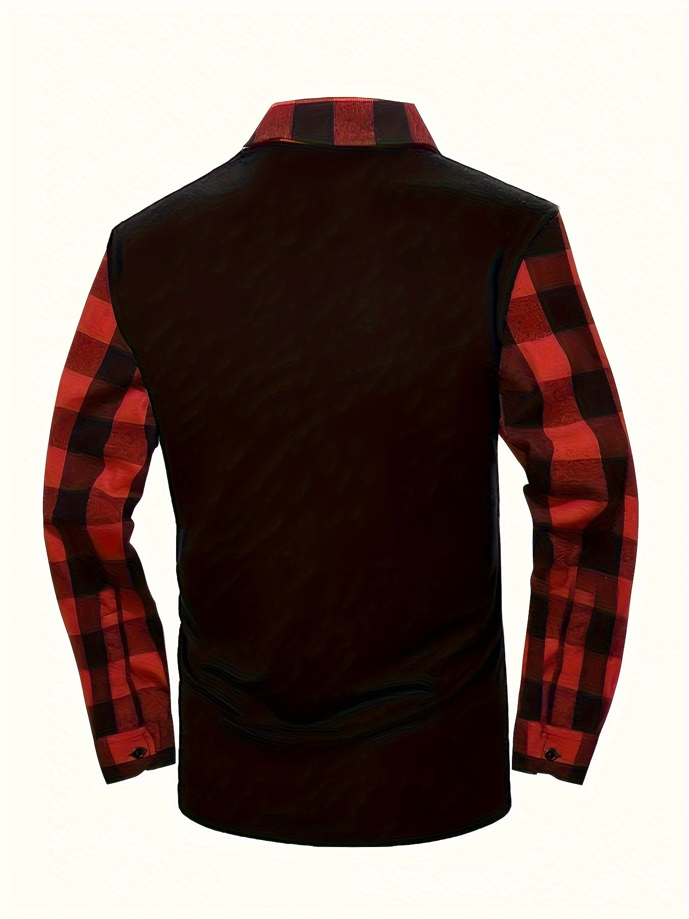 Men's Casual Retro Plaid Lapel 1/4 Zipper Long Sleeve Shirt For Business