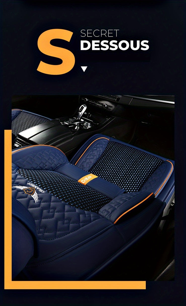 5 Seat Car Cushion Four Seasons Universal Seat Cover, Fully Surrounded By High-grade Ice Silk Seat Cushion, Special Breathable Seat Cover