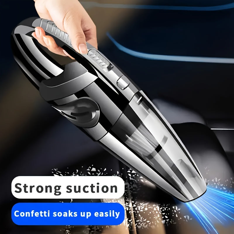 Cordless Handheld Vacuum Cleaner With Strong Suction Power 4kPa, Rechargeable 1800 MAh Lithium Battery, USB Rechargeable Portable Car Vacuum Cleaner, 60 DB Quiet Operation, Adapter And Accessory Kit Included, ABS Body - Cordl