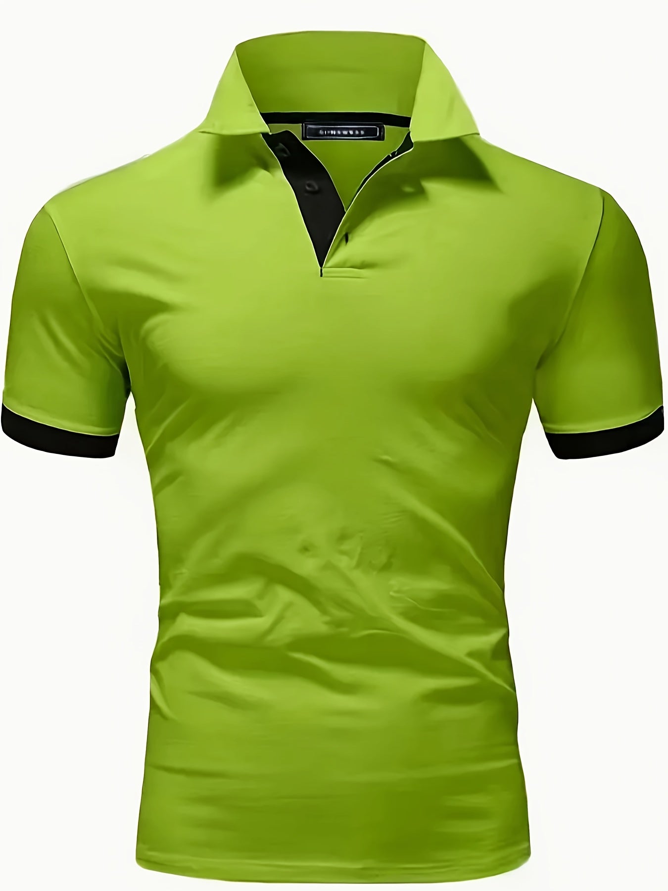 Men's Solid Color Golf T-Shirt, Short Sleeve Tee For Summer, Casual Trendy Top For Males, Business And Leisure Wear