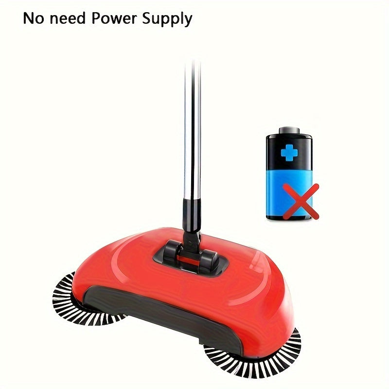 3 In 1 Multifunctional Hand Push Sweeper, Vacuum Cleaner, Hand Push Sweeping And Moping Machine, To Remove Garbage, Pet Hair And Dust, Dry And Wet Use, Suitable For Hardwood Ceramic Tiles.