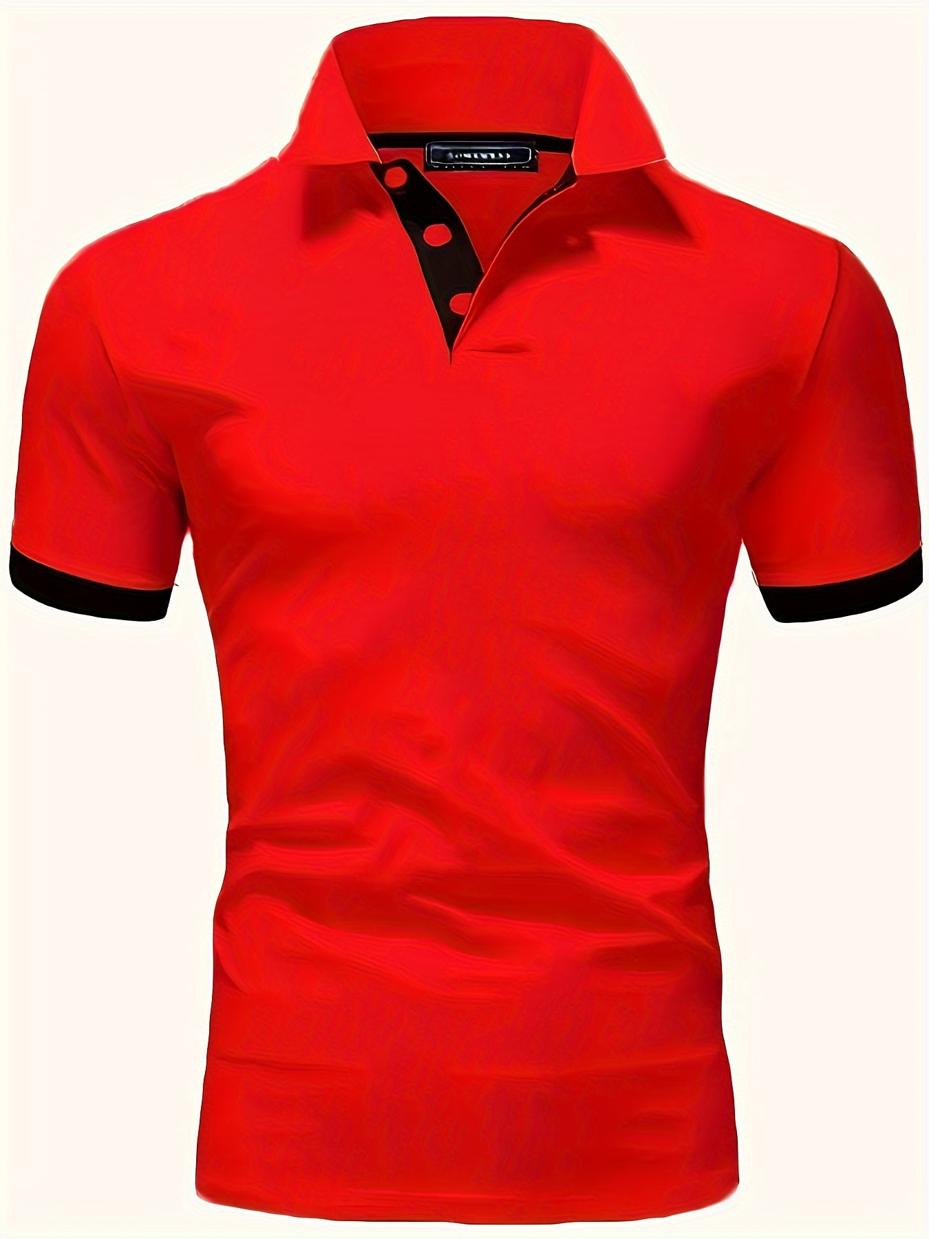 Men's Solid Color Golf T-Shirt, Short Sleeve Tee For Summer, Casual Trendy Top For Males, Business And Leisure Wear