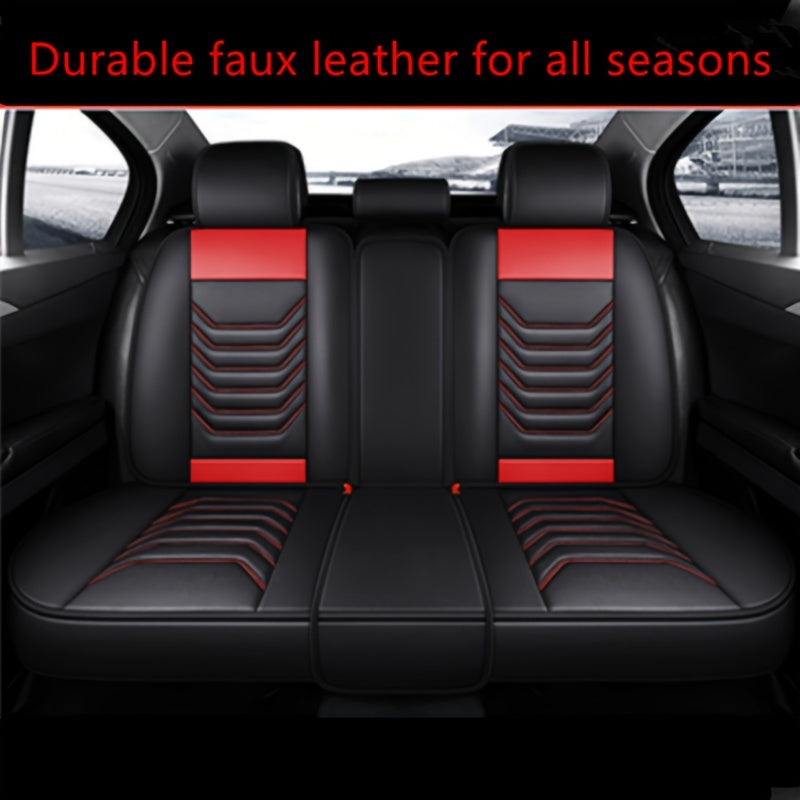 5 Seats Car Seat Covers Full Coverage Car Seat Covers Four Seasons Available Car Seat Cushions Pu Leather Car Seat Covers Car Accessories