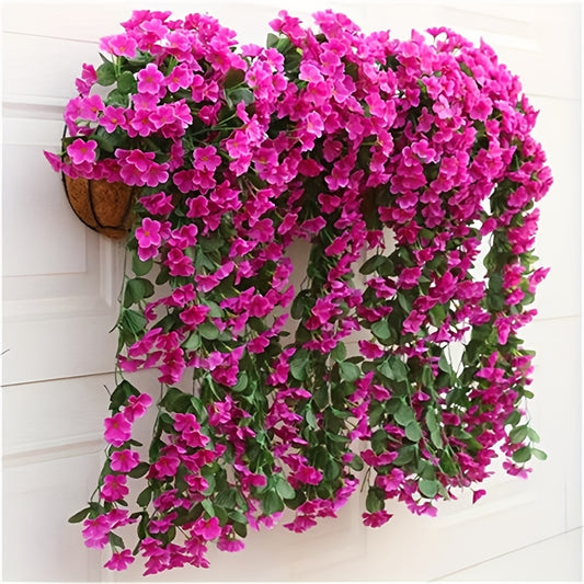 1pc, Realistic Violet, Violet Arrangement, Realistic Hanging Vine, Room Decor, Home Decor, Bedroom Decor, Wedding Decor, Office Decor, Cafe Decor, Mother's Day Easter gift Garland