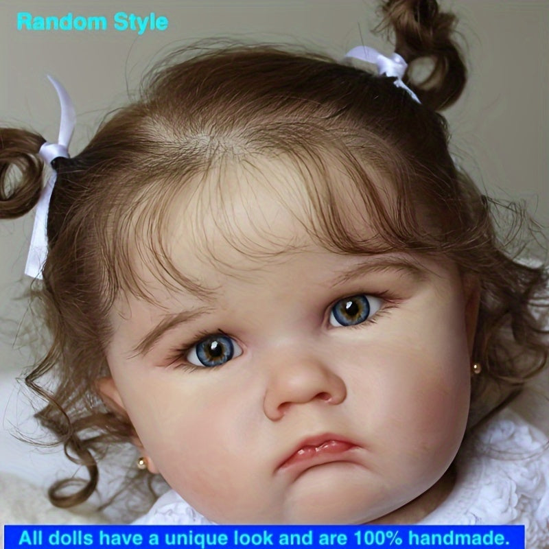 60cm/24inch 3D-Paint Skin And Vascular Vein Doll Toy, Realistic Soft Silicone Reborn Doll Christmas Halloween Gift